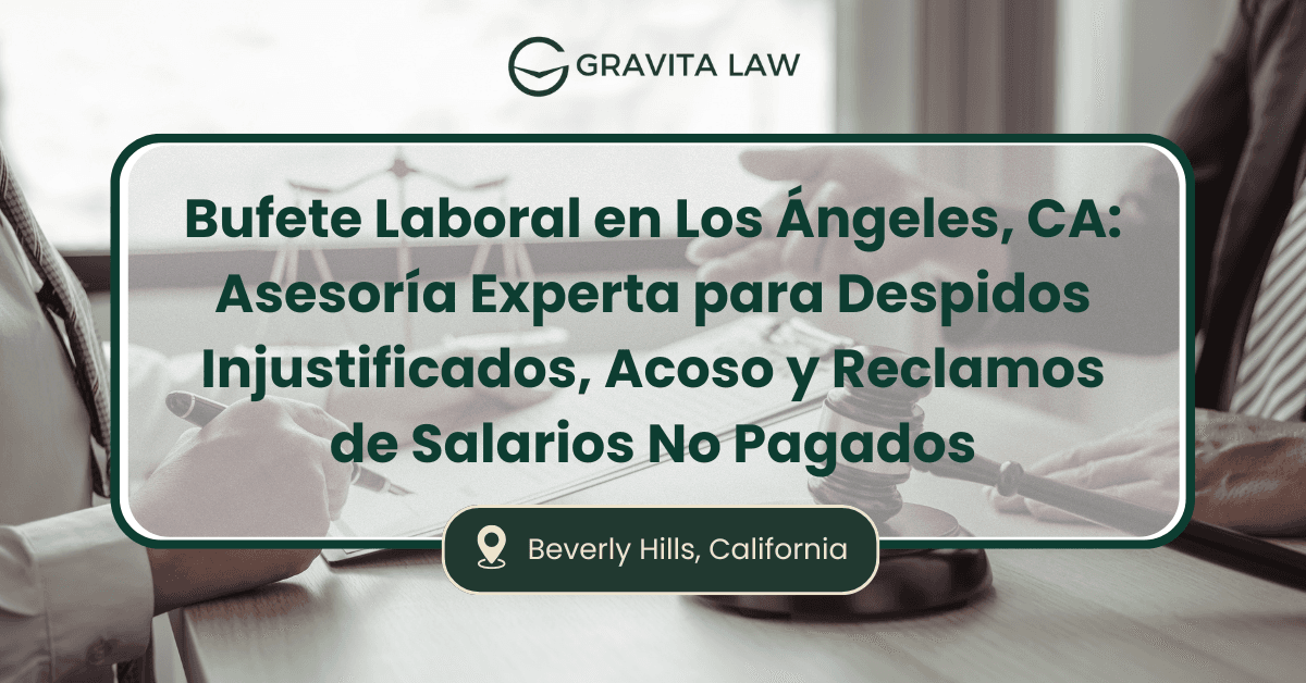 Inicio 15 bufete laboral Los Ángeles