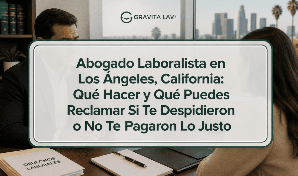 Abogado Laboralista en Los Ángeles, California: Qué Hacer y Qué Puedes Reclamar Si Te Despidieron o No Te Pagaron Lo Justo 7 abogado laboralista en los ngeles