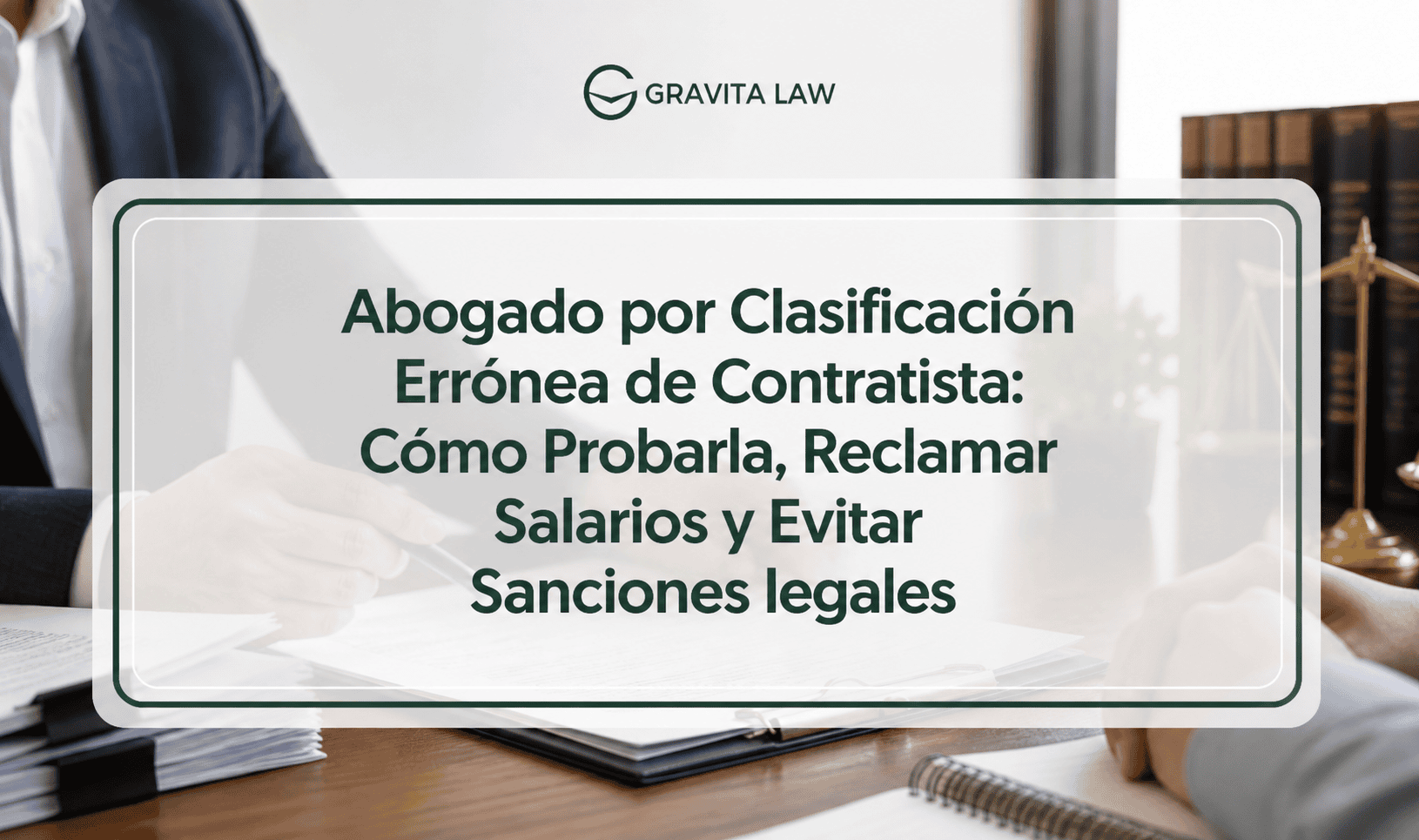 Blog 27 abogado por clasificacin errnea de contratista